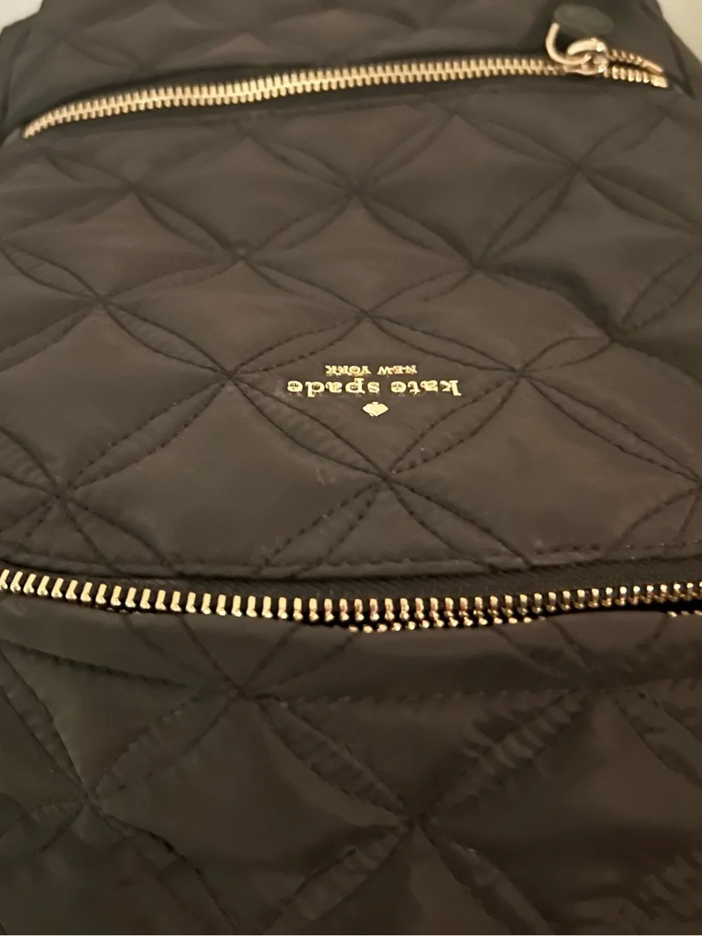 kate spade Quilted Black Nylon Backpack